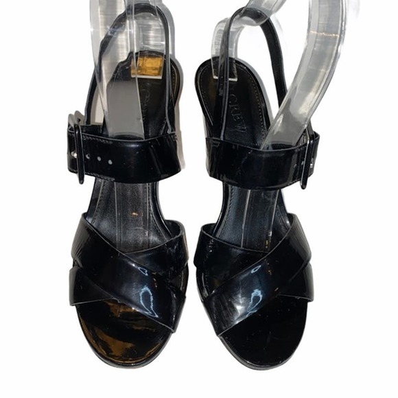J. Crew Sydney Patent Leather Heeled Sandal size 6 - Picture 2 of 11